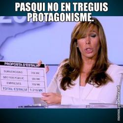 PASQUI NO EN TREGUIS PROTAGONISME.