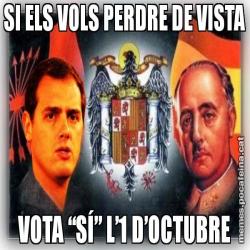 SI ELS VOLS PERDRE DE VISTA VOTA “SÍ” L’1 D’OCTUBRE