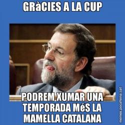 GRàCIES A LA CUP PODREM XUMAR UNA TEMPORADA MéS LA MAMELLA CATALANA