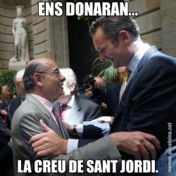 ENS DONARAN... LA CREU DE SANT JORDI.