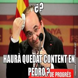 ¿ ? HAURÀ QUEDAT CONTENT EN PEDRO ?