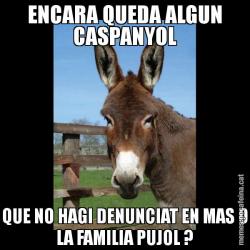 ENCARA QUEDA ALGUN CASPANYOL QUE NO HAGI DENUNCIAT EN MAS O LA FAMILIA PUJOL ?