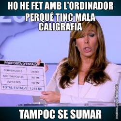HO HE FET AMB L'ORDINADOR PERQUÉ TINC MALA CALIGRAFIA TAMPOC SE SUMAR