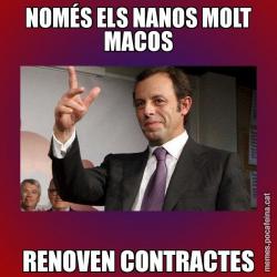 NOMÉS ELS NANOS MOLT MACOS RENOVEN CONTRACTES