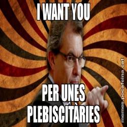 I WANT YOU PER UNES PLEBISCITÀRIES