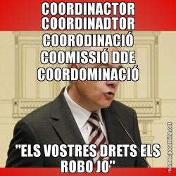 COORDINACTOR COORDINADTOR COORODINACIÓ COOMISSIÓ DDE COORDOMINACIÓ "ELS VOSTRES DRETS ELS ROBO JO"