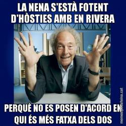 LA NENA S'ESTÀ FOTENT D'HÒSTIES AMB EN RIVERA PERQUÈ NO ES POSEN D'ACORD EN QUI ÉS MÉS FATXA DELS DOS