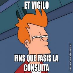 ET VIGILO FINS QUE FASIS LA CONSULTA
