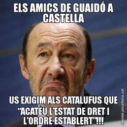 ELS AMICS DE GUAIDÓ A CASTELLA US EXIGIM ALS CATALUFUS QUE “ACATEU L’ESTAT DE DRET I L’ORDRE ESTABLERT”!!!