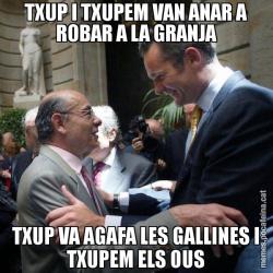 TXUP I TXUPEM VAN ANAR A ROBAR A LA GRANJA TXUP VA AGAFA LES GALLINES I TXUPEM ELS OUS