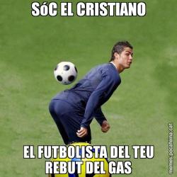 SóC EL CRISTIANO EL FUTBOLISTA DEL TEU REBUT DEL GAS