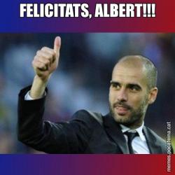 FELICITATS, ALBERT!!!