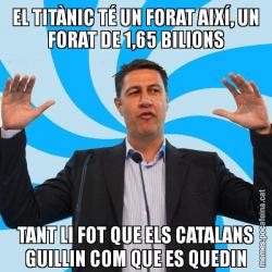EL TITÀNIC TÉ UN FORAT AIXÍ, UN FORAT DE 1,65 BILIONS TANT LI FOT QUE ELS CATALANS GUILLIN COM QUE ES QUEDIN