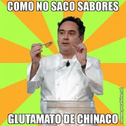 COMO NO SACO SABORES GLUTAMATO DE CHINACO