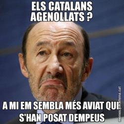ELS CATALANS AGENOLLATS ? A MI EM SEMBLA MÉS AVIAT QUE S'HAN POSAT DEMPEUS