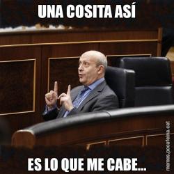 UNA COSITA ASÍ ES LO QUE ME CABE...