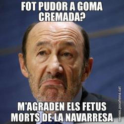 FOT PUDOR A GOMA CREMADA? M'AGRADEN ELS FETUS MORTS DE LA NAVARRESA