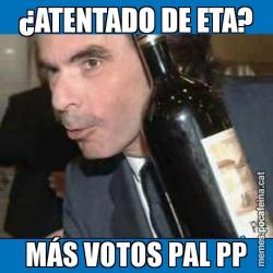 ¿ATENTADO DE ETA? MÁS VOTOS PAL PP