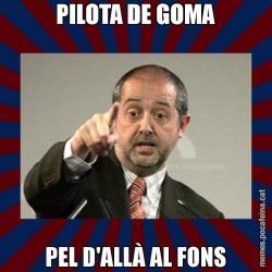 PILOTA DE GOMA PEL D'ALLÀ AL FONS
