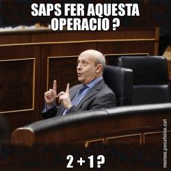 SAPS FER AQUESTA OPERACIO ? 2 + 1 ?