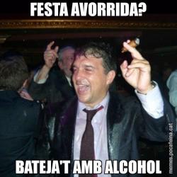 FESTA AVORRIDA? BATEJA'T AMB ALCOHOL