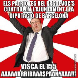 ELS PATRIOTES DEL PPSOEVOC'S CONTROLEM L'AJUNTAMENT I LA DIPUTACIÓ DE BARCELONA VISCA EL 155 AAAAARRRIBAAASPAANYAAA!!!