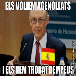 ELS VOLIEM AGENOLLATS I ELS HEM TROBAT DEMPEUS