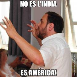 NO ES L'INDIA ES AMÉRICA!