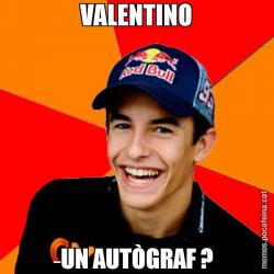 VALENTINO UN AUTÒGRAF ?