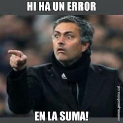 HI HA UN ERROR EN LA SUMA!