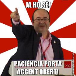 JA HO SÉ! PACIÉNCIA PORTA ACCENT OBERT!