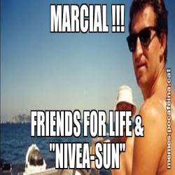 MARCIAL !!! FRIENDS FOR LIFE & "NIVEA-SUN"