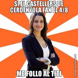 SI EL CASTELLERS DE CERDENYOLA FAN EL 4/8 ME FOLLO AL TITI