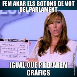 FEM ANAR ELS BOTONS DE VOT DEL PARLAMENT IGUAL QUE PREPAREM GRÀFICS