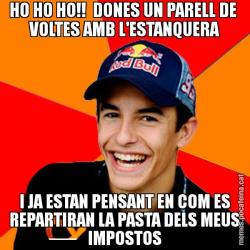 HO HO HO!!  DONES UN PARELL DE  VOLTES AMB L'ESTANQUERA I JA ESTAN PENSANT EN COM ES REPARTIRAN LA PASTA DELS MEUS IMPOSTOS