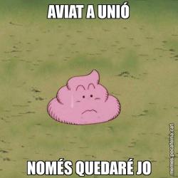 AVIAT A UNIÓ NOMÉS QUEDARÉ JO