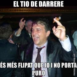 EL TIO DE DARRERE ÉS MÉS FLIPAT QUE JO I NO PORTA PURO