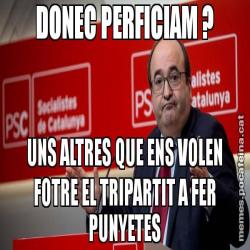 DONEC PERFICIAM ? UNS ALTRES QUE ENS VOLEN FOTRE EL TRIPARTIT A FER PUNYETES