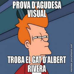 PROVA D'AGUDESA VISUAL TROBA EL GAT D'ALBERT RIVERA