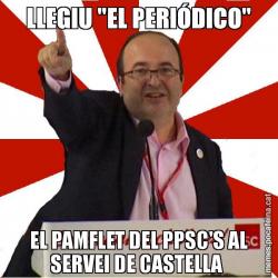 LLEGIU "EL PERIÓDICO" EL PAMFLET DEL PPSC'S AL SERVEI DE CASTELLA