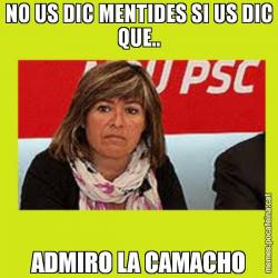 NO US DIC MENTIDES SI US DIC QUE.. ADMIRO LA CAMACHO