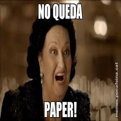 NO QUEDA PAPER!