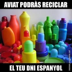 AVIAT PODRÀS RECICLAR EL TEU DNI ESPANYOL