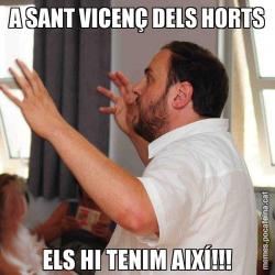 A SANT VICENÇ DELS HORTS ELS HI TENIM AIXÍ!!!