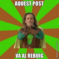 AQUEST POST VA AL REBUIG