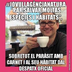 #JOVULLAGÈNCIANATURA “PAR SALVAR MOLTAS ESPÈCIES I HÀBITATS”, SOBRETOT EL PARÀSIT AMB CARNET I AL SEU HÀBITAT DAL DESPATX OFICIAL