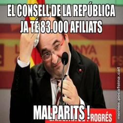 EL CONSELL DE LA REPÚBLICA JA TÉ 83.000 AFILIATS MALPARITS !
