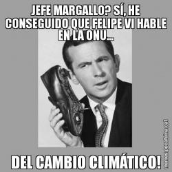 JEFE MARGALLO? SÍ, HE CONSEGUIDO QUE FELIPE VI HABLE EN LA ONU... DEL CAMBIO CLIMÁTICO!
