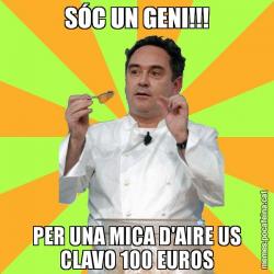 SÓC UN GENI!!! PER UNA MICA D'AIRE US CLAVO 100 EUROS