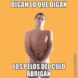 DIGAN LO QUE DIGAN LOS PELOS DEL CULO ABRIGAN